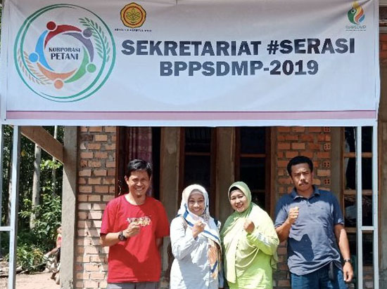#Serasi Banyuasin, Pusluhtan `Update Data` 3.209 Petani Milenia Muara Telang